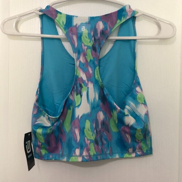 ID Ideology‎ Kids Tank Top Large Butterfly Blue Racerback Sleeveless NWT - Picture 2 of 6
